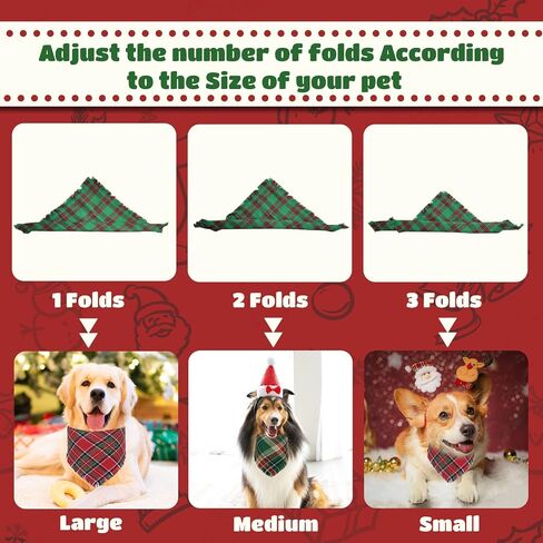 2PCS Fall Dog Bandana, Thanksgiving Dog Bandanas, Autumn Reversible Washable Plaid Triangle Bibs Scarf for Small Medium Large Pets Dogs Cats in Saudi Arabia