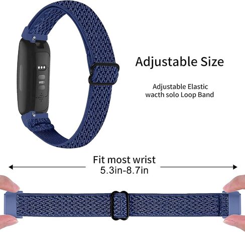 3 قطع من أربطة النايلون المرنة المتوافقة مع Fitbit Inspire 3/Inspire 2/Inspire HR/Inspire/Ace 3/Ace 2، حزام معصم رياضي بحلقة من النايلون قابل للتنفس وقابل للتمدد للنساء والرجال in Kuwait
