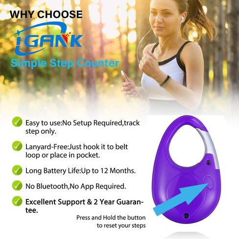 Simple Walking Pedometer 3D Step Counter for Men Women Kids in Kuwait