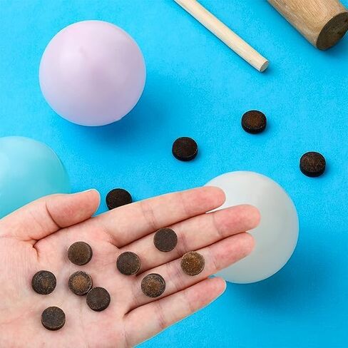 20 قطعة من اطراف عصا البلياردو من تاكباك، مجموعة رؤوس بديلة لعصا البلياردو مقاس 13 ملم مع صندوق تخزين لعصا البلياردو والسنوكر (جلد، بني) in Kuwait