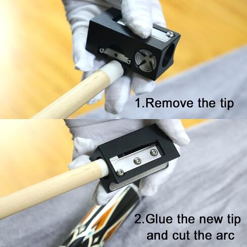 CUEELF Pool Cue Tip Shaper One-Stop Billiard Repair Tool All in1 6in1 in Kuwait