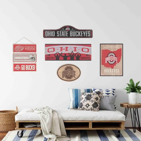 Open Road Brands Oklahoma State University Wood Wall Decor - Large Oklahoma State Sign - Here Comes Bullet in Kuwait