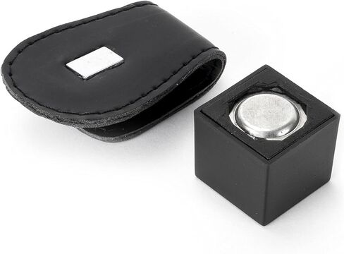 Felson Billiard Supplies Magnetic Pool Cue Chalk Holder with Bicast Leather Belt Clip – Pool Stick Precision Tool, Billiards Accessories in Kuwait