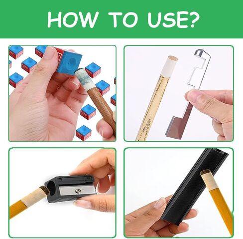 مجموعة اصلاح عصا البلياردو مكونة من 26 قطعة مع قطعتين من قفازات البلياردو، مجموعة اصلاح عصا البلياردو تتضمن 1 مشبك عصا و1 اداة تشكيل كرة البلياردو و2 اطراف تشذيب و12 مكعب طباشير للبلياردو و10 رؤوس in Kuwait