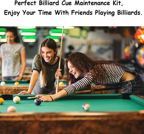 مجموعة اصلاح عصا البلياردو مكونة من 26 قطعة مع قطعتين من قفازات البلياردو، مجموعة اصلاح عصا البلياردو تتضمن 1 مشبك عصا و1 اداة تشكيل كرة البلياردو و2 اطراف تشذيب و12 مكعب طباشير للبلياردو و10 رؤوس in Kuwait