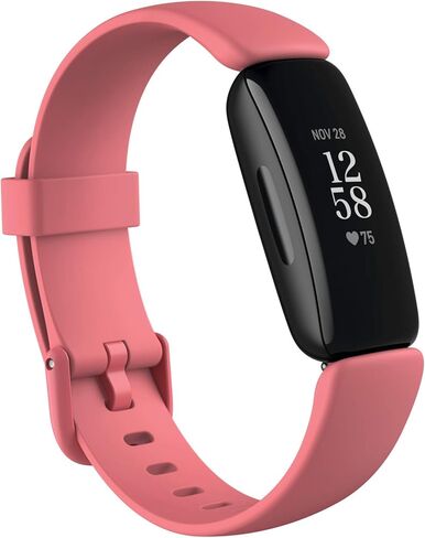 Fitbit Inspire 2 Health & Fitness Tracker with a Free 1-Year Premium Trial, 24/7 Heart Rate, Black/Black, One Size (S & L Bands Included) (Renewed) in Saudi Arabia
