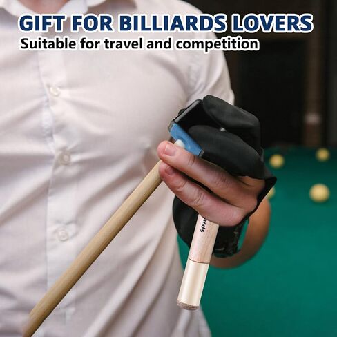 حامل طباشير حمام السباحة من GOTIDA للبلياردو: 2 عبوة 2 في 1 حامل طباشير، جيب عصا حوض السباحة مع 6 قطع مكعبات طباشير حمام السباحة، حامل طباشير عصا حمام السباحة لضرب الكرات الدقيقة in Kuwait