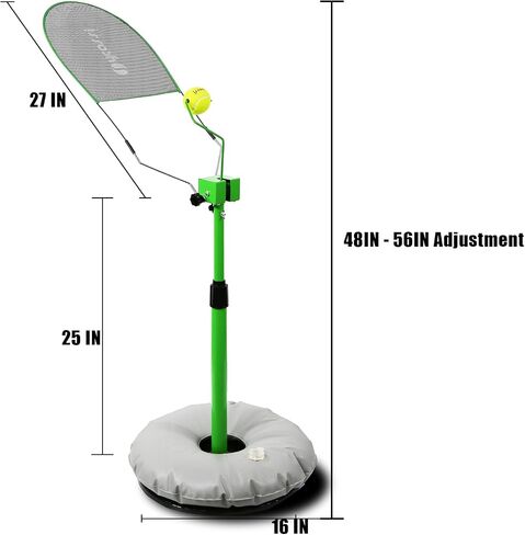 piothioh Tennis Topspin Trainer Portable Tennis Trainer Adjustable Height Professional Spinning Tennis Training Equipment Tennis Accessories in Saudi Arabia