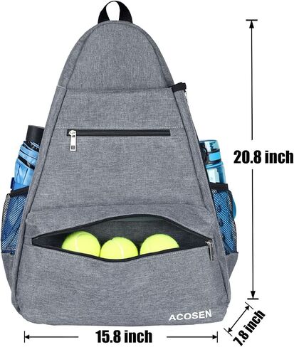 ACOSEN Tennis Bag Tennis Backpack - Large Tennis Bags for Women and Men to Hold Tennis Racket,Pickleball Paddles, Badminton Racquet, Squash Racquet,Balls and Other Accessories in Saudi Arabia