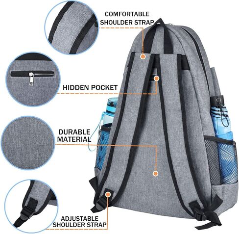 ACOSEN Tennis Bag Tennis Backpack - Large Tennis Bags for Women and Men to Hold Tennis Racket,Pickleball Paddles, Badminton Racquet, Squash Racquet,Balls and Other Accessories in Saudi Arabia