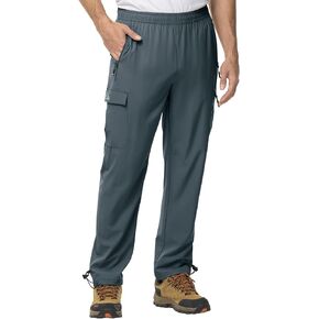TBMPOY Men's Hiking Pants Quick Dry Lightweight Stretch Wind Outdoor Causal Cargo Work Pants with 5 Pockets in Kuwait