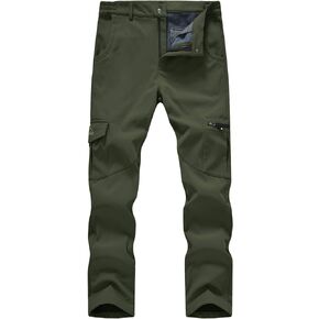 TBMPOY Men's Snow Ski Waterproof Softshell Snowboard Pants Outdoor Hiking Fleece Lined Wear Resistant Windproof in Kuwait
