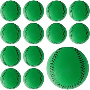 GKK Foam Baseballs 12 Pack Soft Baseballs for Youth Teenager Players Sports Foam Baseballs Training Balls for Hitting and Indoor or Outdoor Play