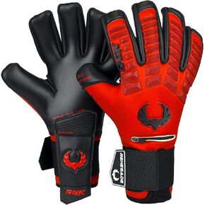 Renegade GK Eclipse Professional Soccer Goalie Gloves with Microbe-Guard (Sizes 6-12, Level 5) Pro-Tek Fingersaves & 4+3MM EXT Contact Grip | Goalkeeper Gloves for Elite Play | Based in The USA
