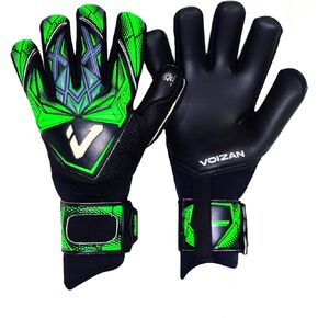 قفازات حارس مرمى كرة القدم Voizan Rival Vipera - قطع سلبي، قفازات حارس مرمى كرة القدم مع أشواك الأصابع وحماية المعصم، قفازات حارس المرمى للشباب، قفازات كرة القدم للبالغين، الأولاد والبنات in Kuwait