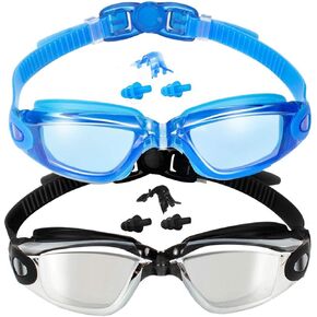 EverSport Swim Goggles Pack of 2 Swimming Goggles Anti Fog for Adult Men Women Youth Kids