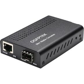 غطاء وسائط 10G، محول وسائط 10 جيجابت من الألياف إلى 10 جيجا نحاس UTP إيثرنت، محول وسائط 1x 100M/1G/2.5G/5G/10GBase-T غير مُدار RJ45 إلى 1x 10GBase-X SFP+ Slot 10 جيجابت إيثرنت (2) in Kuwait