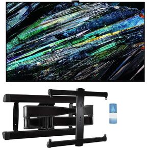 تلفزيون Google الذكي XR65A95L مقاس 65 بوصة QD-OLED 4K UHD مع ترقية الذكاء الاصطناعي مع حامل حائط مائل VMPL50A-B1 لتلفزيونات بشاشة مسطحة 32 بوصة - 85 بوصة ومجموعة تنظيف شاشة HDTV (2023) in Kuwait