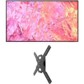 تلفزيون سامسونج QN43Q60CAFXZA 43 بوصة QLED 4K Quantum HDR ثنائي LED ذكي مع حامل تلفزيون كامل الحركة FMX3W مع امتداد 28 بوصة لأجهزة تلفزيون 40 بوصة - 90 بوصة (2023) in Kuwait