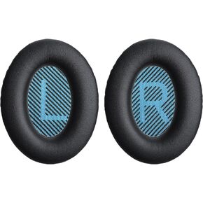 Aurivor Replacement Ear Pads for Bose QuietComfort QC 35 (ii) 25 15 2 Headphones, Tear-Proof Earpads Cushion for QC35 (ii) QC25 QC15 QC2 SoundTrue/SoundLink AE2/AE2i/AE2w Around-Ear Headphones (Black) in Saudi Arabia