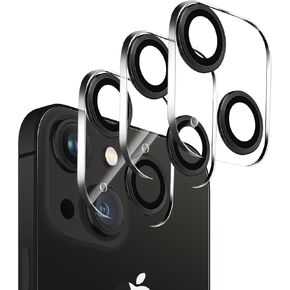 Dengduoduo 【3 Pack】 Tempered Glass Camera Lens Protector for iPhone 13 6.1" & iPhone 13 Mini 5.4", Ultra HD, 9H Hardness, Anti-Scratch, Case Friendly, Easy to Install [No Affect on Night Shots]