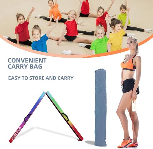 JOOLOOG 8FT/9FT قاعدة إسفنجية قابلة للطي بقاعدة مطاطية غير قابلة للانزلاق، معدات الجمباز للأطفال للمنزل/المدرسة/السفر in Kuwait