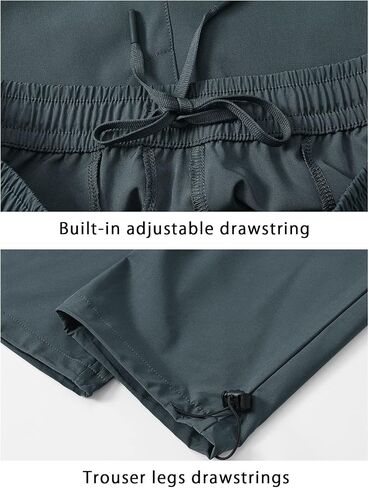 TBMPOY Men's Hiking Pants Quick Dry Lightweight Stretch Wind Outdoor Causal Cargo Work Pants with 5 Pockets in Kuwait