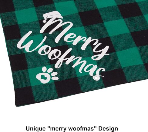 PTDECOR 2 حزمة الكلب باندانا عيد الميلاد الجاموس منقوشة عيد الميلاد الكلب وشاح مريلة منديل مجموعة عيد ميلاد سعيد الكلب عصابات الأزياء الملحقات للكلاب الصغيرة المتوسطة الكبيرة الحيوانات الأليفة in Kuwait