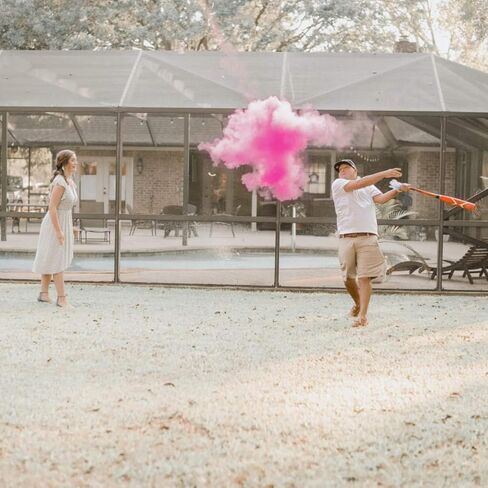 Winsharp Gender Reveal Baseball - Single Balls - Exploding Pink and/or Blue Powder Baseballs - Choose Your Ball Color - Best Idea for Boy or Girl Softball Baby Revealing Party Balls Ideas Decorations in Saudi Arabia