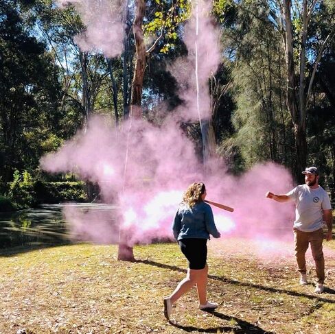 Winsharp Gender Reveal Baseball - Single Balls - Exploding Pink and/or Blue Powder Baseballs - Choose Your Ball Color - Best Idea for Boy or Girl Softball Baby Revealing Party Balls Ideas Decorations in Saudi Arabia