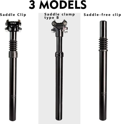 Jiaxitek Bicycle Seatpost Shock Absorber, Adjustable Alloy Lightweight Bicycle Suspension Seatpost 27.2mm Shock Absorber Post Road Accessory Pole for Road Mountain Bike Fixed Seatpost in Saudi Arabia