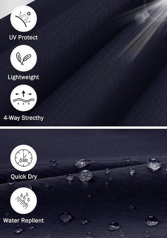 سروال Pudolla الرجالي للمشي لمسافات طويلة، سروال عمل خارجي للرجال بعامل حماية من الأشعة فوق البنفسجية 50+ مع جيوب بسحاب in Kuwait