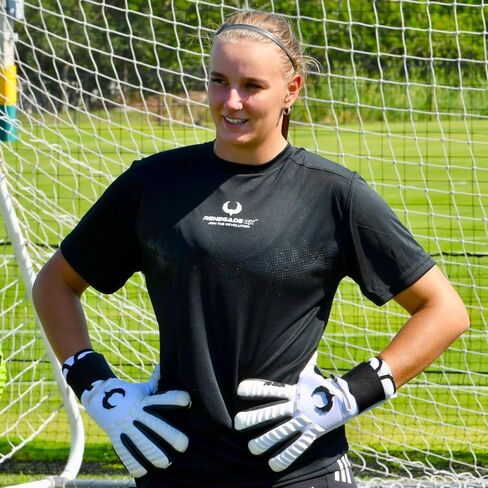 Renegade GK Eclipse Professional Soccer Goalie Gloves with Microbe-Guard (Sizes 6-12, Level 5) Pro-Tek Fingersaves & 4+3MM EXT Contact Grip | Goalkeeper Gloves for Elite Play | Based in The USA in Saudi Arabia
