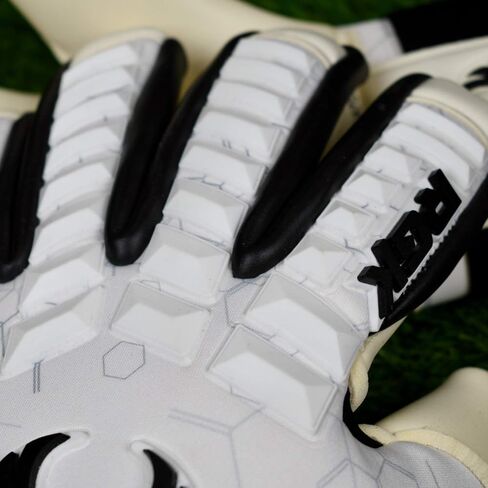 Renegade GK Eclipse Professional Soccer Goalie Gloves with Microbe-Guard (Sizes 6-12, Level 5) Pro-Tek Fingersaves & 4+3MM EXT Contact Grip | Goalkeeper Gloves for Elite Play | Based in The USA in Saudi Arabia