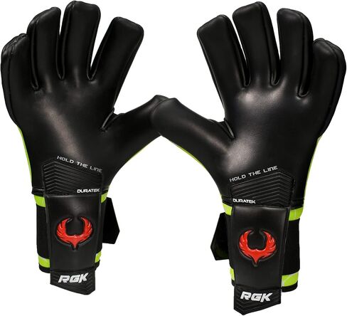 Renegade GK Eclipse Professional Soccer Goalie Gloves with Microbe-Guard (Sizes 6-12, Level 5) Pro-Tek Fingersaves & 4+3MM EXT Contact Grip | Goalkeeper Gloves for Elite Play | Based in The USA in Saudi Arabia