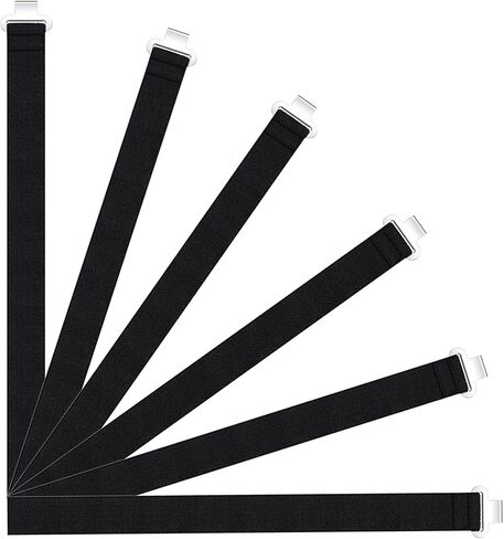 16 Pcs Shin Guard Replacement Straps 13 Inch Baseball Softball Catchers Gear Straps Black Youth Sport Leg Guard Straps with Metal Clips for Replacement Adult Kids in Saudi Arabia