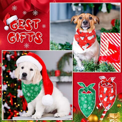 14 Pcs Christmas Dog Bandanas Dog Bib Dog Scarf Pet Bandana Dog Handkerchief for Small Medium Large Dogs Accessories Christmas Party Pet Costume in Saudi Arabia