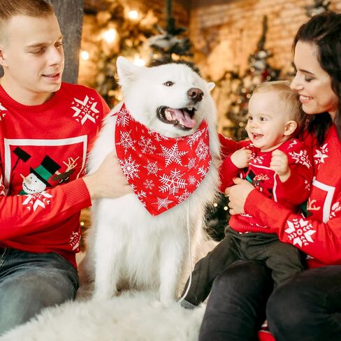 14 Pcs Christmas Dog Bandanas Dog Bib Dog Scarf Pet Bandana Dog Handkerchief for Small Medium Large Dogs Accessories Christmas Party Pet Costume in Saudi Arabia