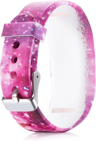 RuenTech Compatible for Garmin vivofit jr and vivofit jr 2 Replacement Band (Kid's Bands) Colorful Adjustable Wristbands with Secure Watch-Style Clasp Strap for Vivofit JR (Black and Slate) in Saudi Arabia
