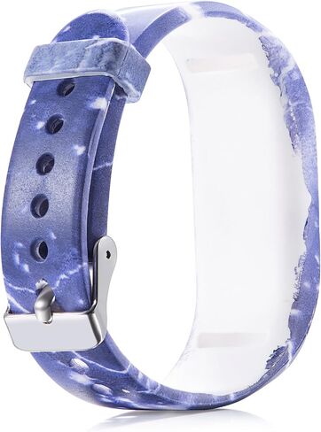 RuenTech Compatible for Garmin vivofit jr and vivofit jr 2 Replacement Band (Kid's Bands) Colorful Adjustable Wristbands with Secure Watch-Style Clasp Strap for Vivofit JR (Black and Slate) in Saudi Arabia