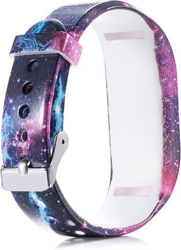 RuenTech Compatible for Garmin vivofit jr and vivofit jr 2 Replacement Band (Kid's Bands) Colorful Adjustable Wristbands with Secure Watch-Style Clasp Strap for Vivofit JR (Black and Slate) in Saudi Arabia