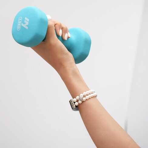 Wongeto متوافق مع Fitbit Inspire 2 & Inspire/Inspire HR Bands، سوار لؤلؤ مطاطي مرن مصنوع يدويًا للنساء والفتيات وحزام بديل لإكسسوارات Fitbit Inspire in Kuwait