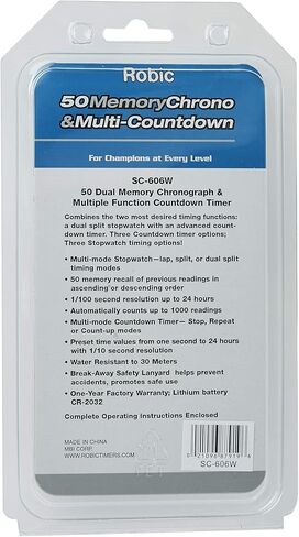 Robic Stop Watches ROBIC SC-606W 50 Memory Chrono & Countdown in Kuwait