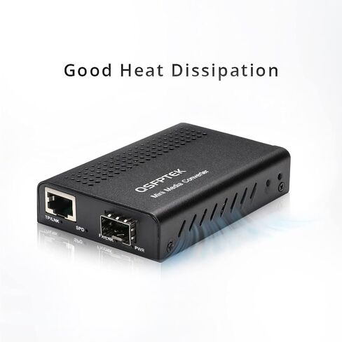 10G Media Coverter, 10 Gigabit Fiber to 10G Copper UTP Ethernet Media Converter, Unmanaged 1x 100M/1G/2.5G/5G/10GBase-T RJ45 to 1x 10GBase-X SFP+ Slot 10Gigabit Ethernet Media Converter (2) in Saudi Arabia