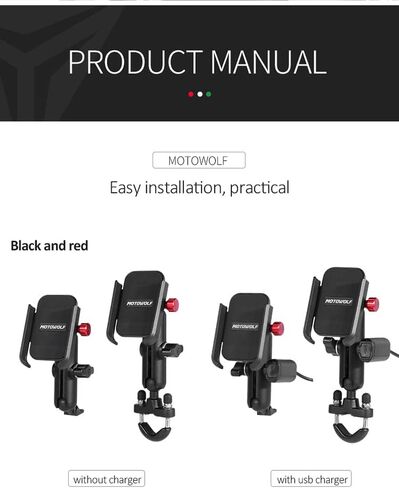 Motowolf Silicone Non-Slip 4-6.5 Inch Mobile Phone Support Bicycle Mobil Racing Stand Cell Phone Holder for Motorcycle in Saudi Arabia