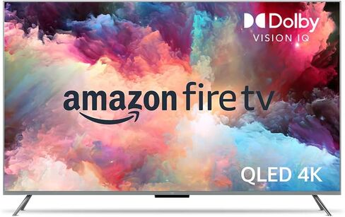 تلفزيون Amazon Fire TV 65 بوصة Omni QLED Series 4K UHD، تلفزيون ذكي Dolby Vision IQ، تعتيم محلي، بدون استخدام اليدين مع Alexa in Saudi Arabia