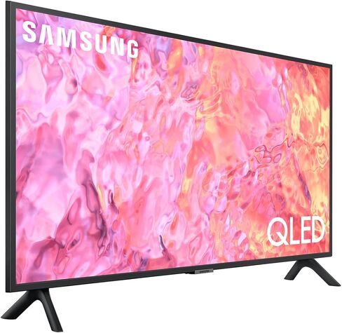 تلفزيون سامسونج QN43Q60CAFXZA 43 بوصة QLED 4K Quantum HDR ثنائي LED ذكي مع حامل تلفزيون كامل الحركة FMX3W مع امتداد 28 بوصة لأجهزة تلفزيون 40 بوصة - 90 بوصة (2023) in Kuwait