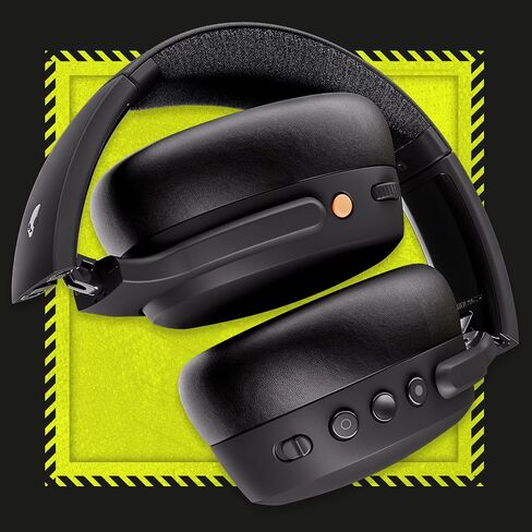 Skullcandy Crusher ANC 2 Over-Ear Noise Cancelling Wireless Headphones with Sensory Bass, 50 Hr Battery, Skull-iQ, Alexa Enabled, Microphone, Works with Bluetooth Devices - Black in Saudi Arabia