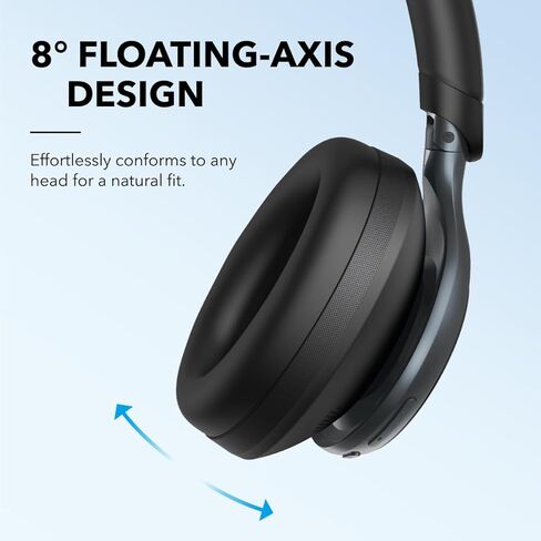 Soundcore by Anker, Space One, Active Noise Cancelling Headphones, 2X Stronger Voice Reduction, 40H ANC Playtime, App Control, LDAC Hi-Res Wireless Audio, Comfortable Fit, Clear Calls, Bluetooth 5.3 in Saudi Arabia