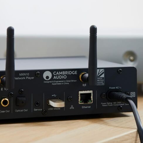 Cambridge Audio MXN 10 - مشغل صوت وجهاز بث صوتي منفصل عالي الدقة لشبكة WiFi يتميز بتقنية Bluetooth 5.0 وراديو الإنترنت وESS Sabre DAC - رمادي قمري in Kuwait